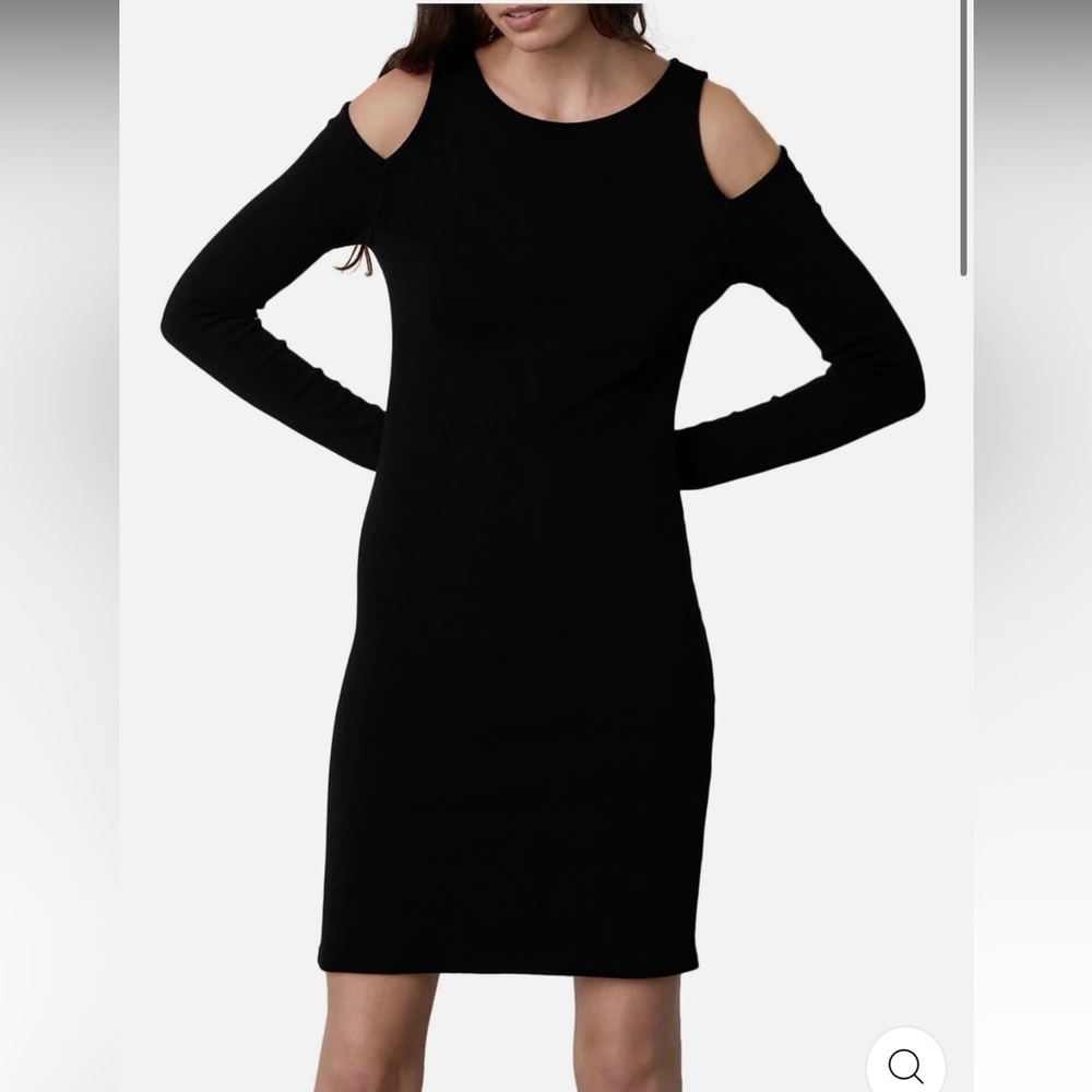 VELVET BY GRAHAM & SPENCER - Womens Cold Shoulder Knit Mini Dress Size Small